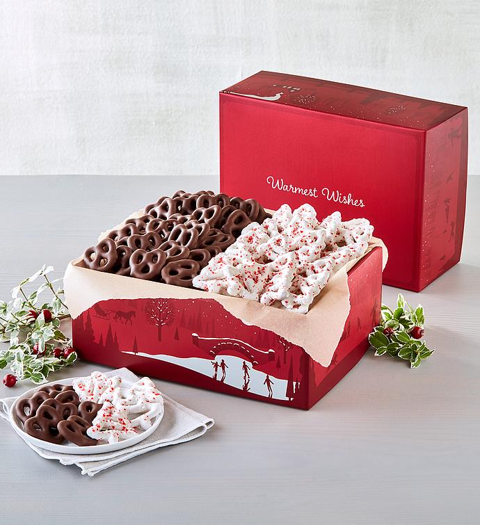 Holiday Covered Pretzels Gift